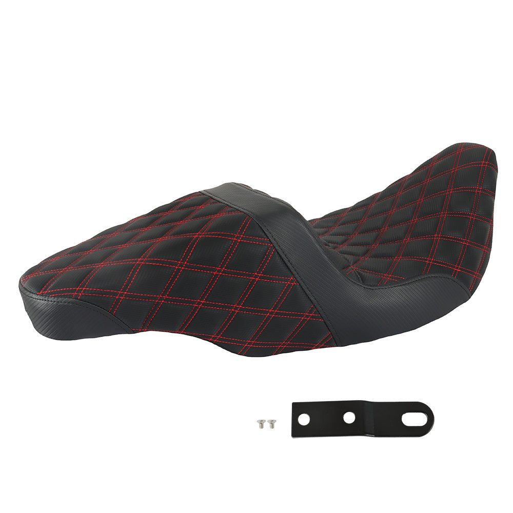 Red Lattice Replacement Seat with Carbon Fiber Gripper for Touring Models from 2008 to 2020