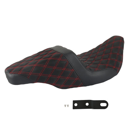Red Lattice Replacement Seat with Carbon Fiber Gripper for Touring Models from 2008 to 2020