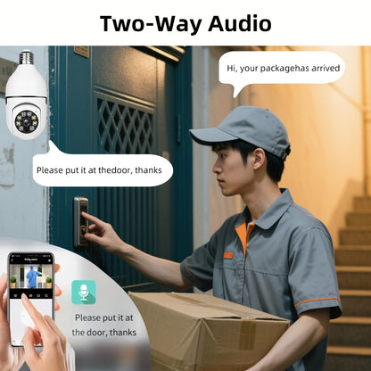 6pcs 4MP HD Wireless Security Camera System Can Monitor And Protect Your Family And Pets In Real Time Through 2.4G/5Ghz WIFI, Color Night Vision, 911 Artificial Intelligence Indoor Monitoring And Two-way Voice.