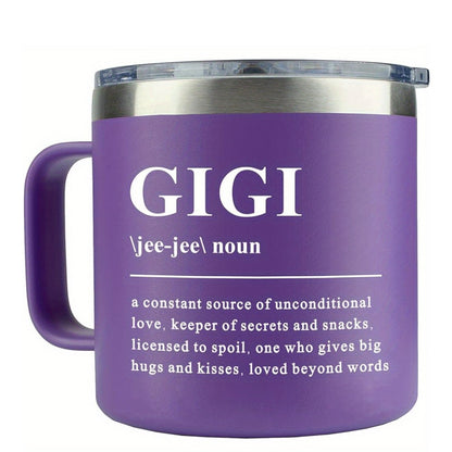 1pc,Gigi Gift,Gigi Coffee Mug, Birthday Gift for Gigi, Mother's Day, Holiday Gift for Gigi, Granddaughter, Grandchild, Unique Gigi Gift, 14oz