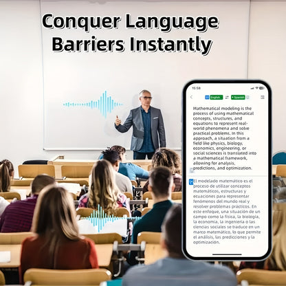 2025 NEW style [Real-Time Translator on-ear Earbuds] Real-Time 2-Way Language Translator none-in-ear Earbuds | 144 Languages, Portable Translation Headset with APP for Music & Calling, for iOS for Android,for Christmas gift