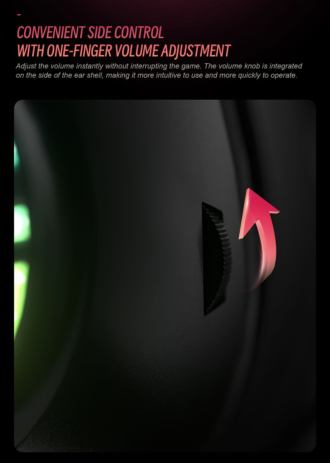 AOC Surround Bass Headphones with LED Lights, Jack, Volume Control, Condenser Mic, Tangle-Free Design, Compatible with PS5, PS4, Xbox One Controllers & Mobile Devices, Like Switch - Open-back Earcups, Black Plastic Material