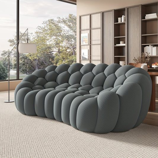 79.5" Loveseat Sofa And 98.4" Couch, Bean Bag, Mid Century Modern Decor Love Seat Couches And Oversized Sofas, No Assembly Large Lazy Floor Couch Furniture Sets,  Contemporary Loveseat, Minimalist Design, Soft Seating, Floor