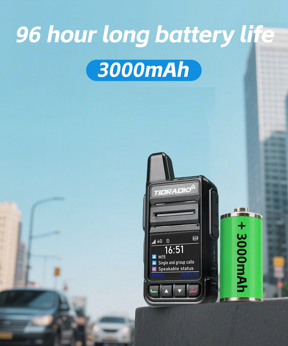 TIDRADIO Global Walkie Talkies 4G POC with Sim Cards, Long Distance 5000 Miles Rechargeable Nationwide Unlimited Range Two Way Radios & USB-C Battery (2 Pack)