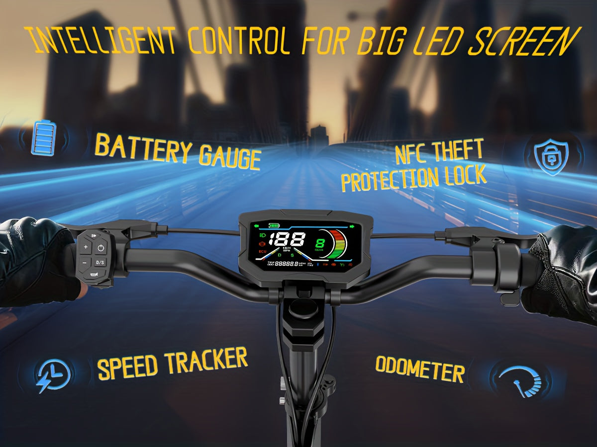 Fast Electric Scooter 60V 28.8A, 749W Dual Motor System for Unbeatable Speed, 60 Miles Long Range, Off Road All Terrain 11 Inch Tires, Full Suspensions & Seat, A True Hyper Scooter And One Of The Fastest Heavy Duty E-scooter