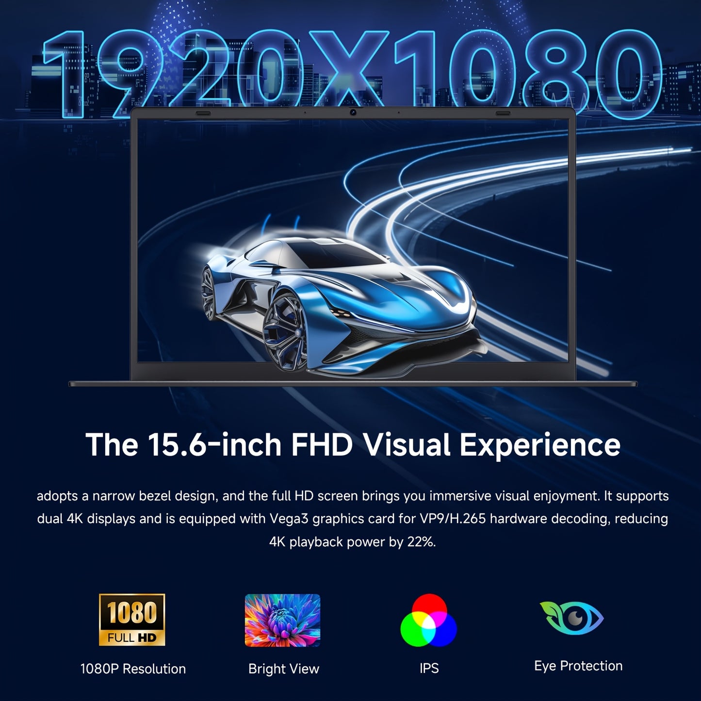 RNRUO 15.6-inch New Ultra-thin Laptop with Pentium 6500Y Processor, 8GB RAM SO-DIMM * 2 256GB SSD, Supports Dual Screen 4K High-definition Resolution, Stereo Four Speakers, TYPE-C Charging And PD Fast Charging, Rich Computer