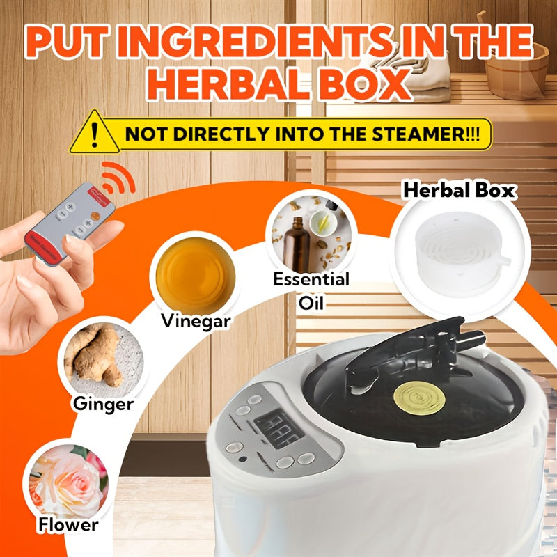 Single Sauna Sweat Steamer, Equipped with Steam Generator, Folding Chair, American Standard Plug, Can Also Steam Sauna At Home, Convenient And Movable, Ideal Family Gift