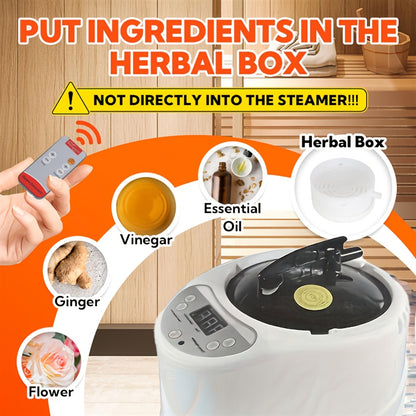 Single Sauna Sweat Steamer, Equipped with Steam Generator, Folding Chair, American Standard Plug, Can Also Steam Sauna At Home, Convenient And Movable, Ideal Family Gift