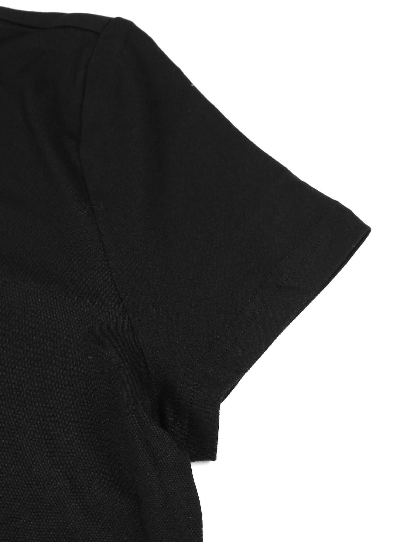 [Skinny Queen Top] Women'S Y2K Retro Streetwear Crop Top T-Shirt - Black with Red Heart Graphic, Breathable Fabric for Casual Outfits, Parties & Casual Attire - Non-See-Through Summer Tee, Party Outfit, Playful Design, Comfor