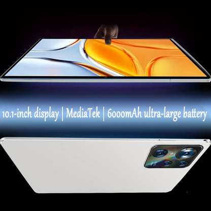 Android Tablet, 8GB RAM (4GB + 4GB Expandable) / 256GB ROM/ 10.1-inch 1280x800 IPS Display/ Wi-Fi 5G/ 6000mAh Battery/ USB Type-C Port/ 5MP + 13MP Cameras/ Android 14 OS. Includes Free Protective Case, Stand, And Headphones.