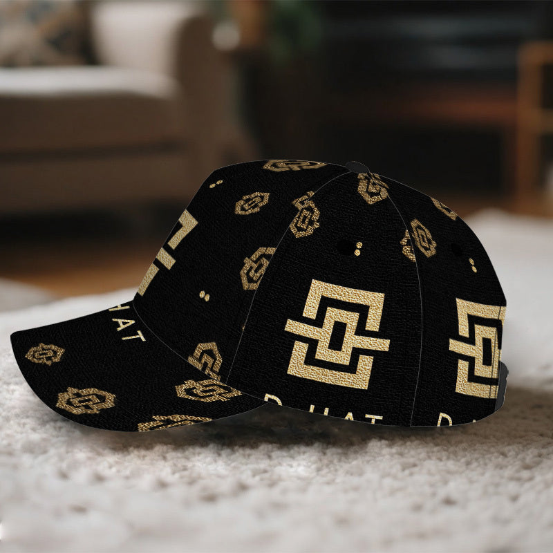 1pc 2D Thanksgiving Elegant Golden Pattern Print Baseball Cap - Full-Body Polyester Hat with Bold Vibrant Design, Ideal for Streetwear, Sports & Outdoor Running., Casual Wear, Streetwear Fashion, Trendy Headwear, Durable Fabr