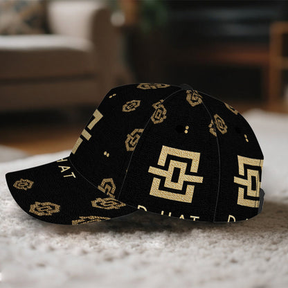1pc 2D Thanksgiving Elegant Golden Pattern Print Baseball Cap - Full-Body Polyester Hat with Bold Vibrant Design, Ideal for Streetwear, Sports & Outdoor Running., Casual Wear, Streetwear Fashion, Trendy Headwear, Durable Fabr