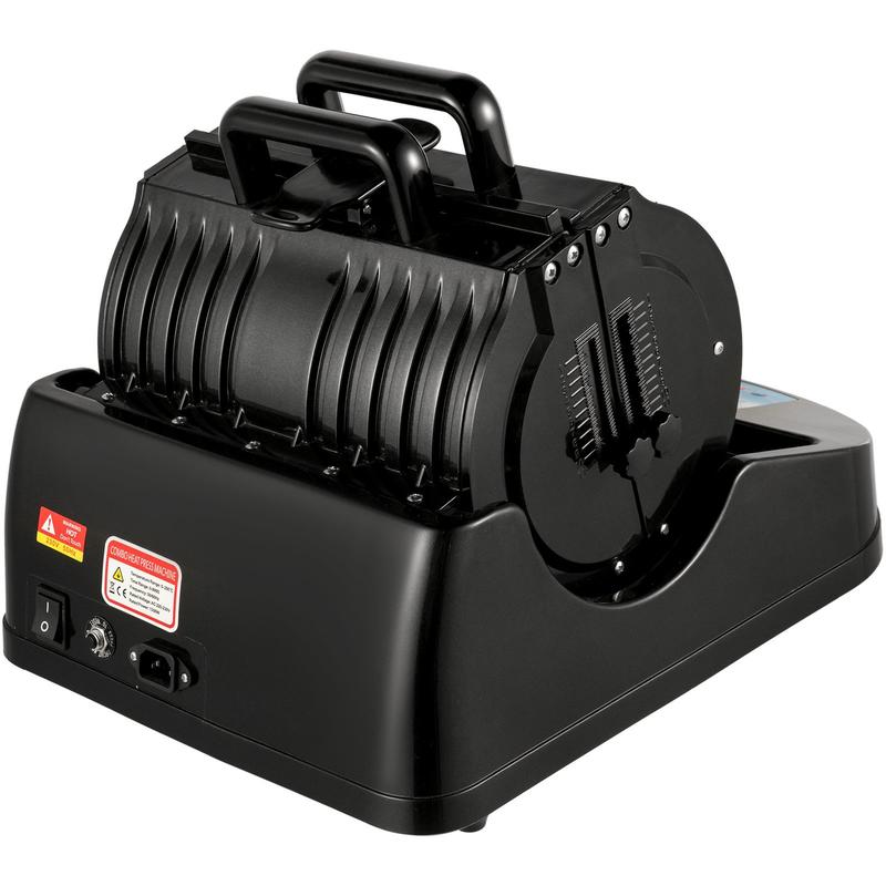 1300W Mug Heat Press Machine | 110V Black Sublimation Heat Press for Transferring Pictures on 11oz Mugs, Glasses, and Cups with Digital Control Display
