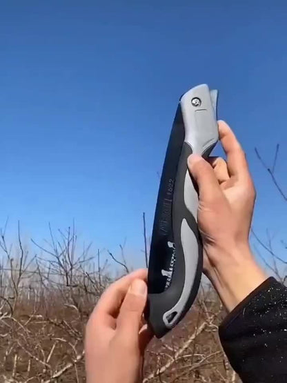 [1pc AIRAJ Steel Folding Saw] AIRAJ 1pc Industrial Grade Steel Folding Saw | Manual Cutting Tool with Anti-Slip Durable Handle, Three Specifications Available for Outdoor Use, Without Battery