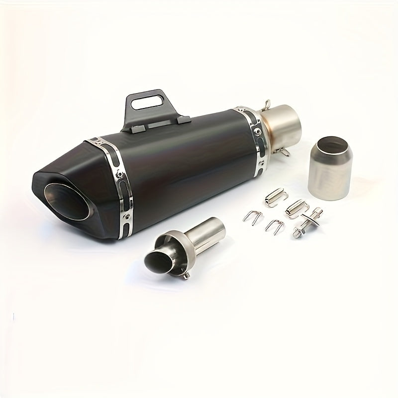 1pc Stainless Steel Motorcycle Exhaust Universal Fit, 51mm Connection Pipe with DB Killer Sticker, for HONDA Yamaha NC700 Z900 GSXR1000 SV650 R6 R3 ZX6R ZX10 K7 MT07 Z1000 and More Street Sport Bike Performance Upgrade – Su