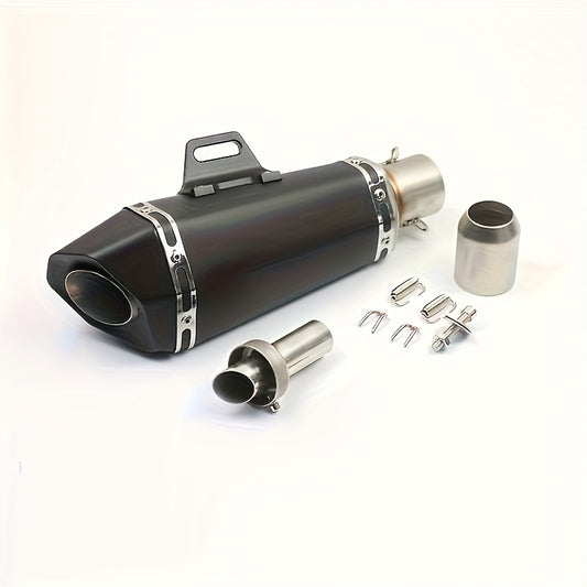 1pc Stainless Steel Motorcycle Exhaust Universal Fit, 51mm Connection Pipe with DB Killer Sticker, for HONDA Yamaha NC700 Z900 GSXR1000 SV650 R6 R3 ZX6R ZX10 K7 MT07 Z1000 and More Street Sport Bike Performance Upgrade – Su