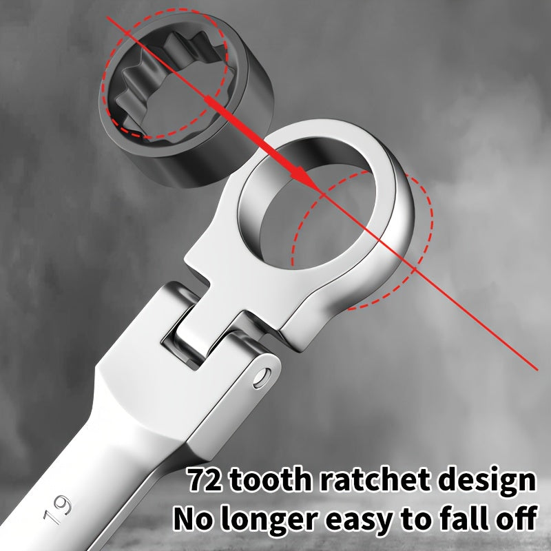 6-14pcs Professional Adjustable Ratchet Wrench Set With Storage Bag -6-24mm Durable CR-V Telescopic Head Socket Wrench Set, Suitable For Automobile, Home And Bicycle Maintenance-compact Heavy Machinery Tools.