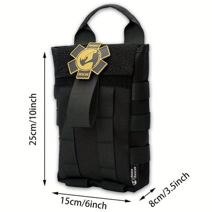 Campus Medical, RHINO RESCUE-001m Emergency Kit, IFAK Trauma Kit, Including Molle System, Medical Bag, Suitable for Cars, Travel, Hiking,, First Aid Kit, Emergency Preparedness, Portable Medical Bag, Lightweight Kit, Highqual