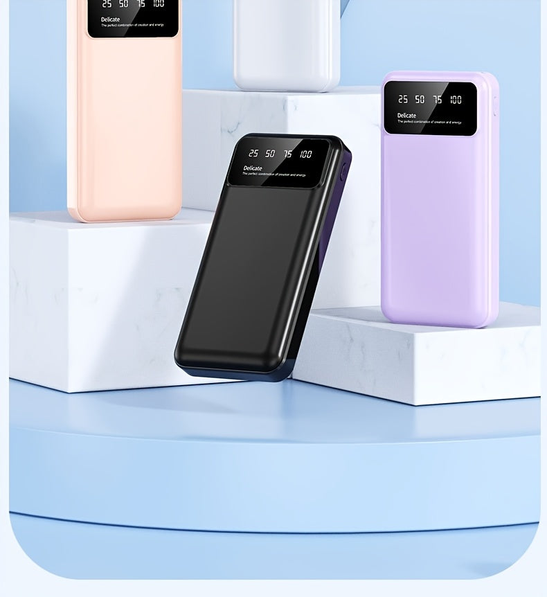 65000mAh High-capacity Portable Power Bank, Portable USB Charger, for iphone17/ 16/ 15/ 14/ 13/ 12/ 11/ XS, Portable Charger with LED Power Display Outdoor Travel Emergency Backup Power Bank, Best Gift for Halloween And Chris