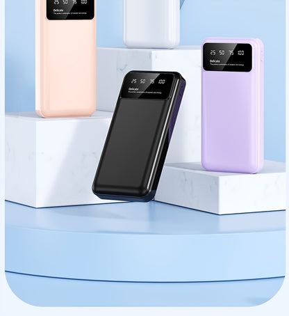 65000mAh High-capacity Portable Power Bank, Portable USB Charger, for iphone17/ 16/ 15/ 14/ 13/ 12/ 11/ XS, Portable Charger with LED Power Display Outdoor Travel Emergency Backup Power Bank, Best Gift for Halloween And Chris