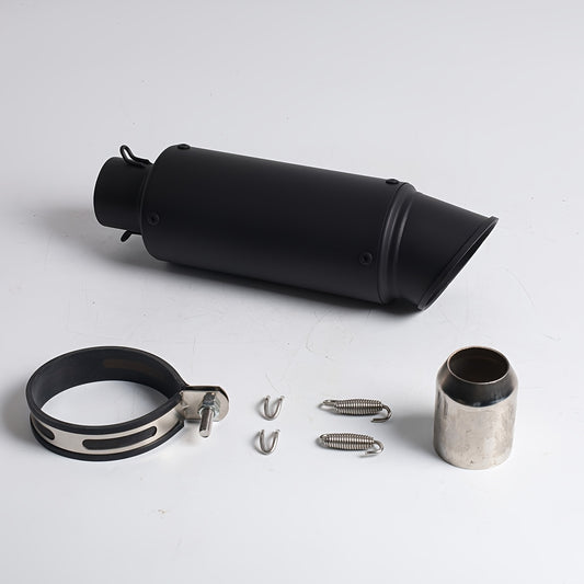 [Stainless Steel Pipe] 1pc of oblique stainless steel motorcycle exhaust pipe, high temperature resistant, suitable for most motorcycles (caliber 51mm)