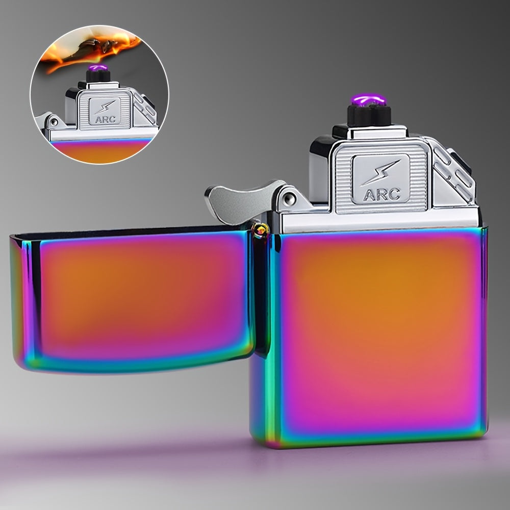 Silent USB Rechargeable Lighter - Portable Flame Blower, Suitable for Outdoor Barbecues, Camping, Home Use - Metal and Plastic, Compatible with Electric, Gas, Induction Stoves, Ideal Christmas and Halloween Gift