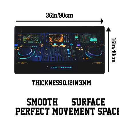 1pc Pioneer DJ DDJ-1000 DJ Controller Mouse Pad - Professional DJ Setup with Glowing Buttons & Screen, Non-Slip Rubber Base, Washable Surface - Compatible with DDJ-1000 Mixer for Home Studios, Clubs, Live Performances - DJ Eq