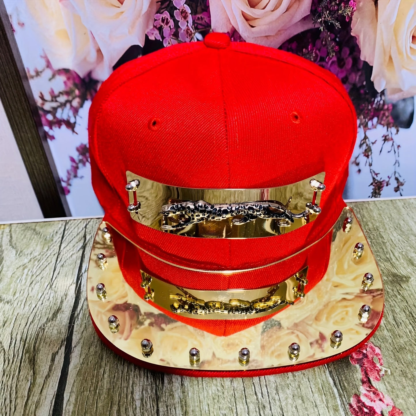 1pc Men'S Fashion Hip-Hop Street Dance Performance Baseball Cap - Casual Style, 100% Polyester, Lightweight, Animal Print, Non-Stretch Fabric - For Men - Suitable for Streetwear, Dance, Casual Occasions - Perfect Gift for Fas