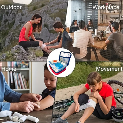 344/738/1030pcs In One Multifunctional Portable Emergency Kit, Suitable for Family, School, Car, Travel, Outdoor Exploration, Essential for Preventing Emergencies, And The Thoughtful First Choice Gift for Family And Friends!