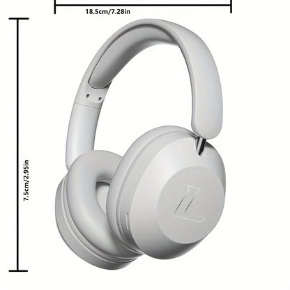 Christmas Gift Choice, 4pcs Set: Headphones/Audio Cable/Data Cable/Manual, Over-Ear Wireless Earbuds, Soft Pads, Lightweight Body for Comfort Wear All Day Long, Foldable & Adjustable Design with Portability Ideal for Travelin