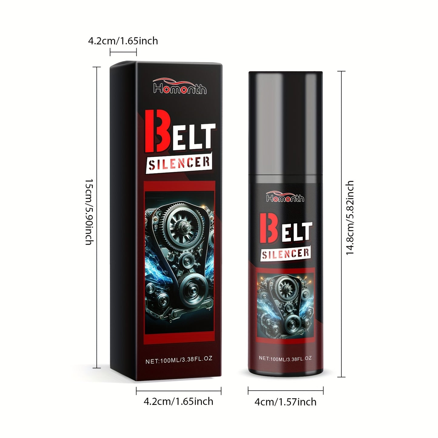 3pcs Car Engine Belt Noise Reducer & Lubricant Spray - Heavy-Duty Belt Conditioner for Quiet Operation, -Wear Formula, Long-Lasting Protection, Spray For Car, White Lithium Grease, Car Engine Lubricant, Car Lubricant, Bicycle