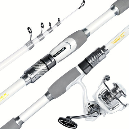 Ghosthorn Fishing Rod And Reel Combo Carbon Fiber Telescopic Fishing Pole Carrier Portable Kit Saltwater Freshwater, Fishing Rod And Reel, Ultra Light Fishing Combo, Bait Caster Reel And Rod Combo, Fishing Rod Combos, Saltwat
