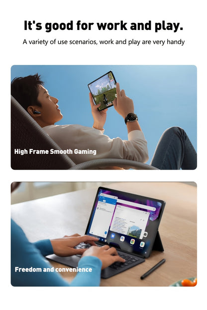 Android Tablet Gray Purple, 10.1-inch 2-in-1 Tablet, 256GB Storage ROM, 8GB, 2KHD Supports WiFi Android 14, 10000mAh, 2560 * 1600 Resolution 16MP+32MP Dual Camera, Suitable for Online Courses, Work Games, Entertainment