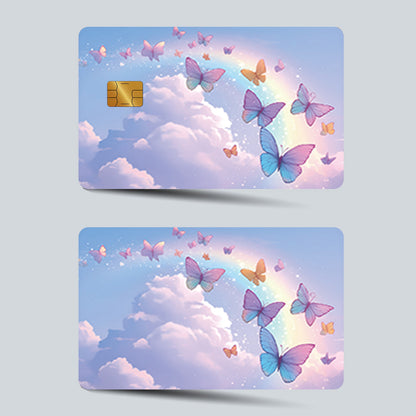 3pcs, 1pc spare Shiny Credit Card Ultra-Thin Light Beige Vinyl Residue-Free Stickers for Credit Cards, Debit Cards, Transportation Cards, Key Cards, Light Beige Protection and Bank Cards