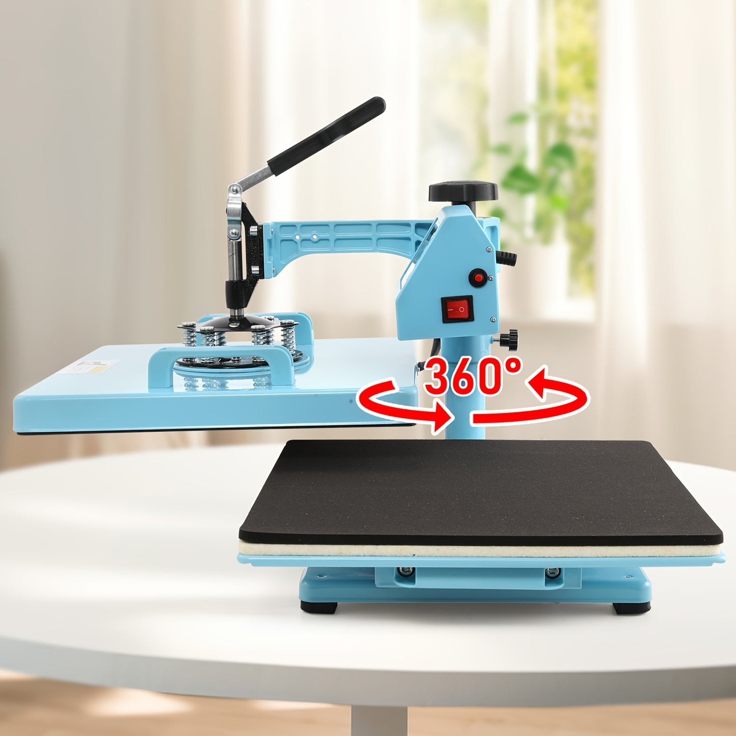 Heat Press Machine - Multifunction 5in 1 with Tumbler Press - 15" X 15" / 12" X 15" Heat Transfer Machine - 360° Swing Away T-Shirt Pressing Machine - Fast And Even Heating - Digital Precise Control - for DIY T-Shirts/Mugs/H