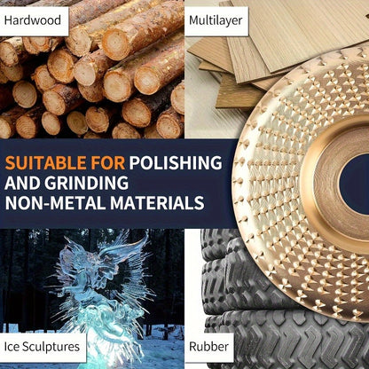 [Premium Wood Carving Discs] 3pcs Premium Durable Wood Carving Discs Set | Grinding Shaping Polishing Woodworking Tools