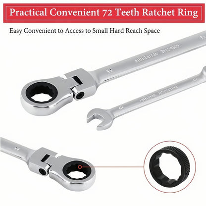 7mm-12mm, 6pcs dual-use wrenches, ratchet wrenches, hand tool wrench sets, universal car wrenches, car repair tools