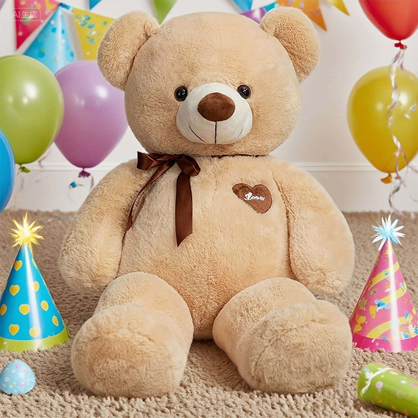 47inch 55inch Big Teddy Bear Stuffed Animal Giant Teddy Bear with Love Heart Large Plush Toy Huge Soft Doll Gift for Kids Girls Girlfriend on Birthday Valentine'S Day Christmas