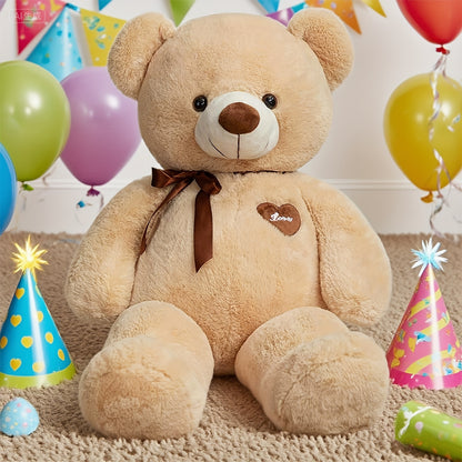 47inch 55inch Big Teddy Bear Stuffed Animal Giant Teddy Bear with Love Heart Large Plush Toy Huge Soft Doll Gift for Kids Girls Girlfriend on Birthday Valentine'S Day Christmas