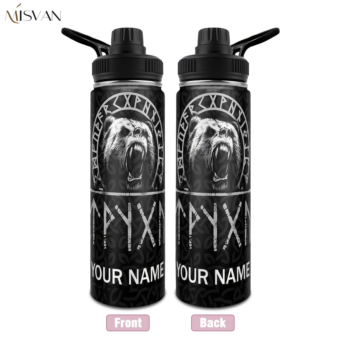 [Custom] 1pc, Beautiful and Personalized Print. 20oz, 22oz, 40oz Steel Insulated Bottle Cups with Lids. Drinkware for Summer and Winter. Outdoor Travel Sports Accessories. The Best Gift for Mother's Day, Father's Day, Other F