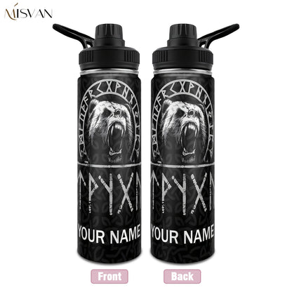 [Custom] 1pc, Beautiful and Personalized Print. 20oz, 22oz, 40oz Steel Insulated Bottle Cups with Lids. Drinkware for Summer and Winter. Outdoor Travel Sports Accessories. The Best Gift for Mother's Day, Father's Day, Other F