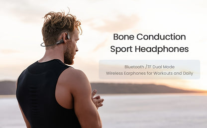 Wireless IPX8 High Quality Open-Ear Bone Conduction Wireless Headphones with 32GB Memory, Suitable for Running, Swimming, Diving, and Outdoor Sports, Comfortable to Wear Without Hearing Damage