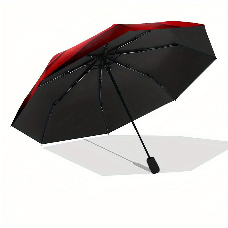 Red Rose (2) umbrella 8 frames automatic umbrella suitable for travel and daily use Christmas Halloween gift choice