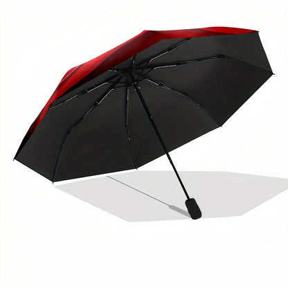 Red Rose (2) umbrella 8 frames automatic umbrella suitable for travel and daily use Christmas Halloween gift choice