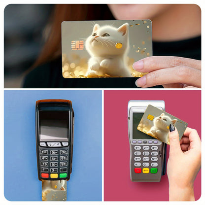 Two Shiny Credit Card Skins Made of Ultra-Thin Vinyl, Designed for Credit Cards, Debit Cards, Transit Cards, And Key Cards, Providing Protection And Personalization for Bank Cards with Features Like ing, Scratch Resistance, A
