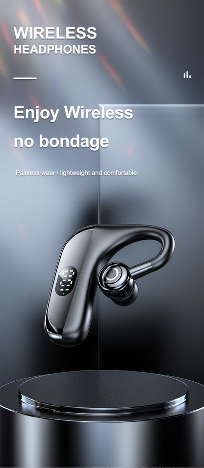 Wireless Headphones with Microphone, Hands-Free Noise Cancelling Earphones for Business & Driving, Wireless Headset with Microphone, Handsfree Noise Canceling Talking Business Driving