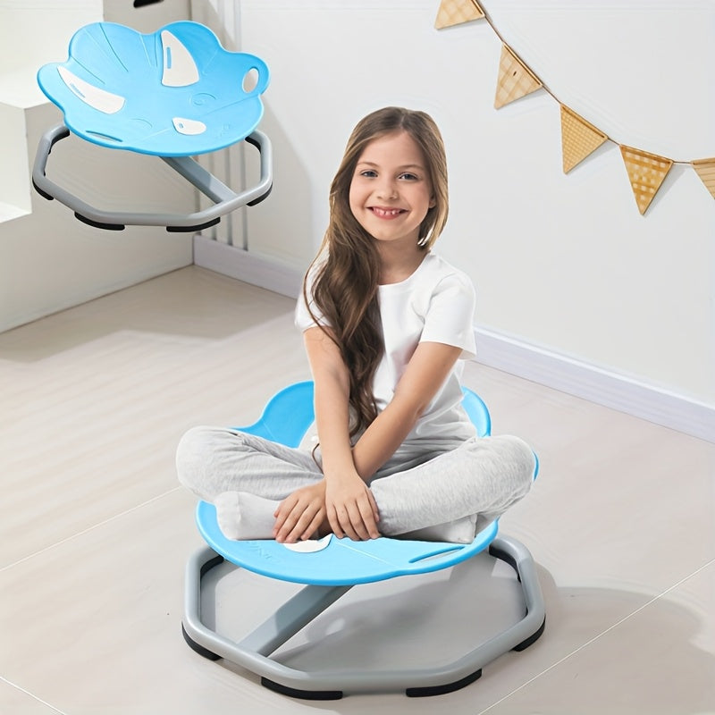 Kids Sensory Spinning Chair for Autism Ages 3+, Sit And Spin Swivel Chair for Kids with ADHD, Sensory Chairs for Autistic Children, Sensory Toys for Motion Sickness, Balance Training, Sensory Stimulation, Smooth Spinning Mech
