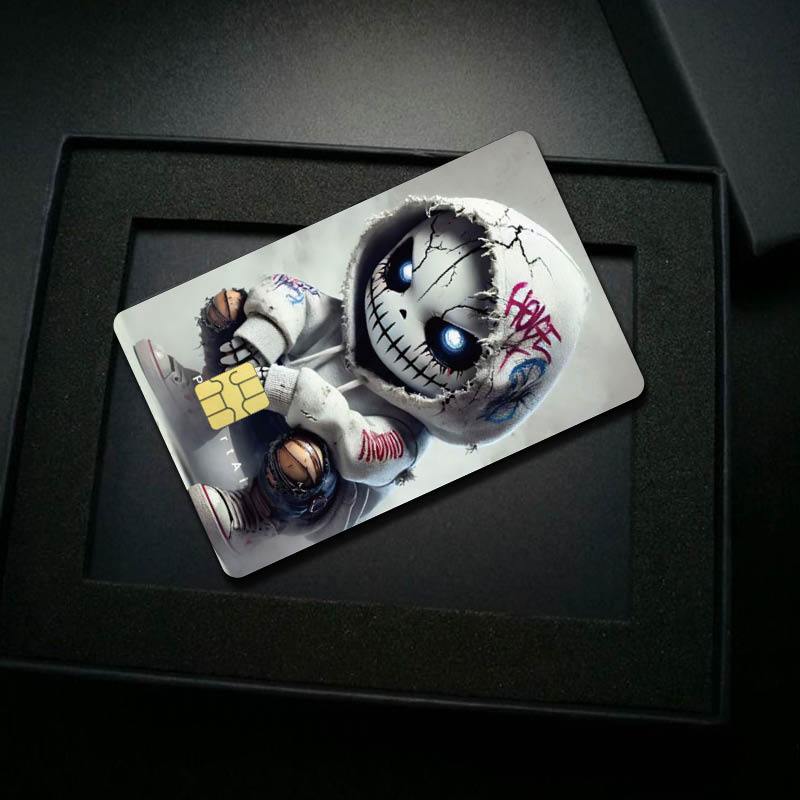 A Set of 1 Item Featuring 2 Styles And Another Set with 4 Styles of Thick Matte Credit Card Decorative Stickers. Suitable for Credit Cards, Bank Cards, Bus Cards, And Removable Self-Adhesive Decorative Stickers.