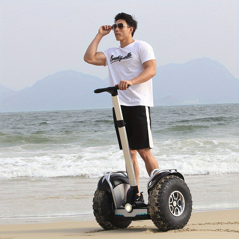 Smart Self-Balancing Scooter with Dual Motors, 749W, 67.2V, 15.6Ah, 20-Inch Off-Road Hoverboard, 50-Mile Range, 12.5 MPH Top Speed, Electric Dirt Bike, Ebike, Dirtbike