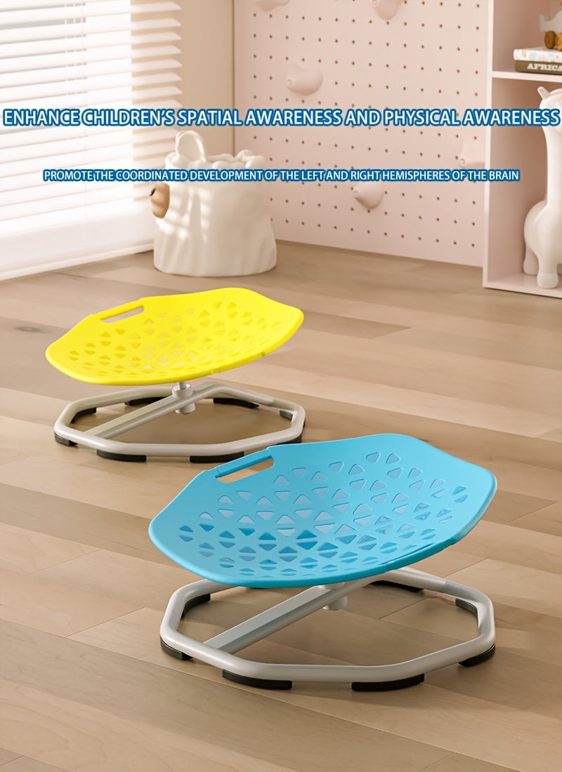 Autism Swivel Chair for Kids & - Heavy-Duty Sensory Spinning Chair with Non-Slip Base, Ergonomic Design & Sturdy Metal Frame - Manual Operation, Easy-Clean Surface for Boys & Girls - Ideal for Sensory Processing Disorder, Mot